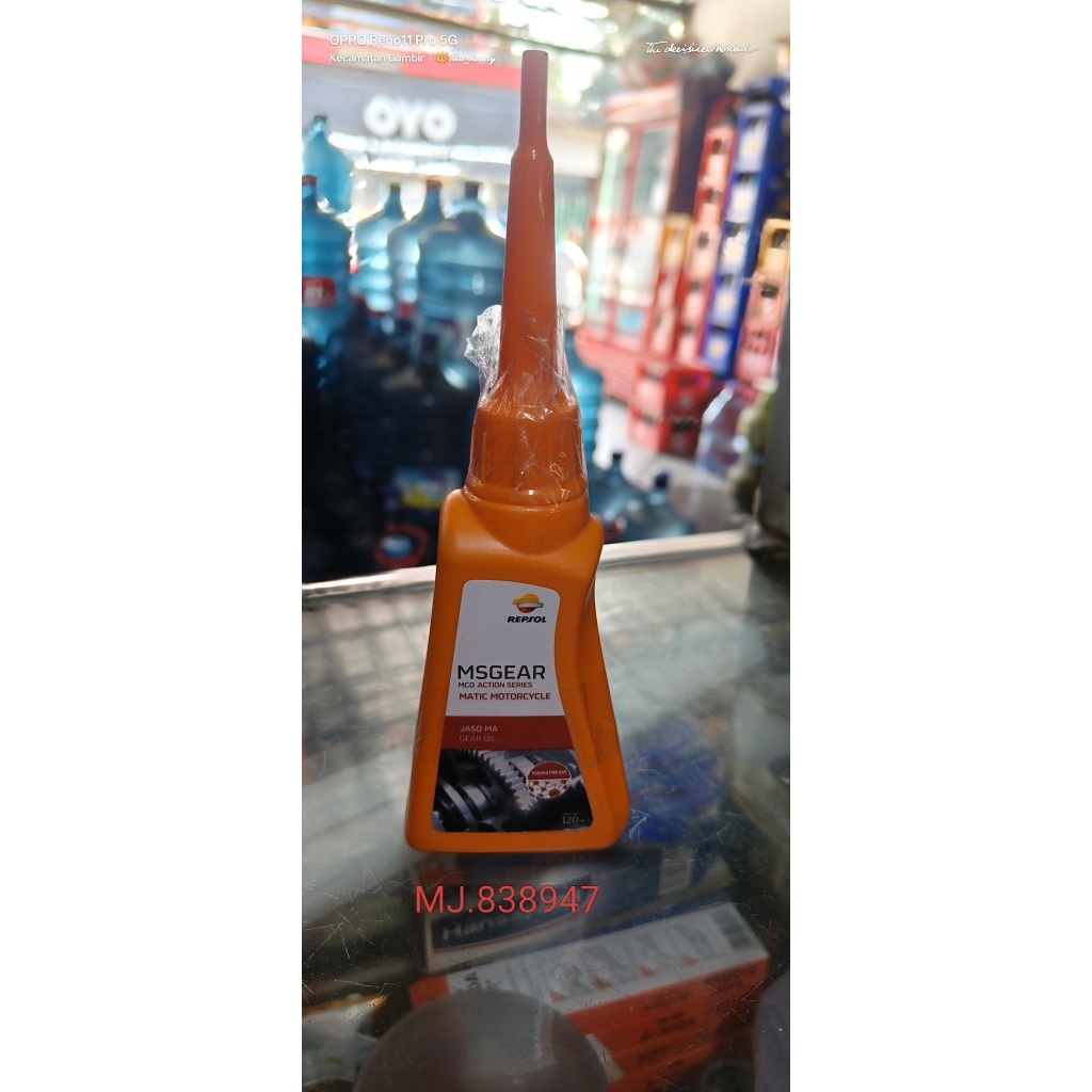 oli gear Repsol 120ml.khusus buat motor matic asli original repsol