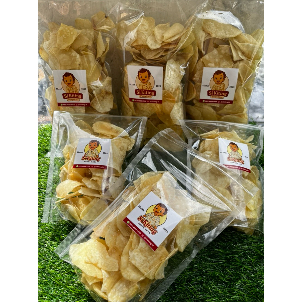 

Keripik Talas Si Kiting Asin Gurih 100gr - 200gr