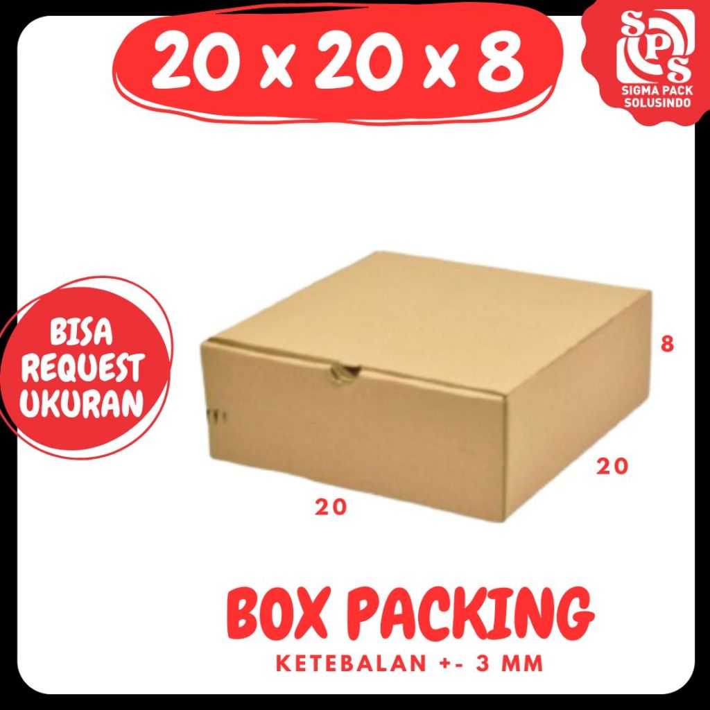 

kardus 20x20x8 LD Kardus box Pizza Kotak box 20x20x8 Packing zigma shop