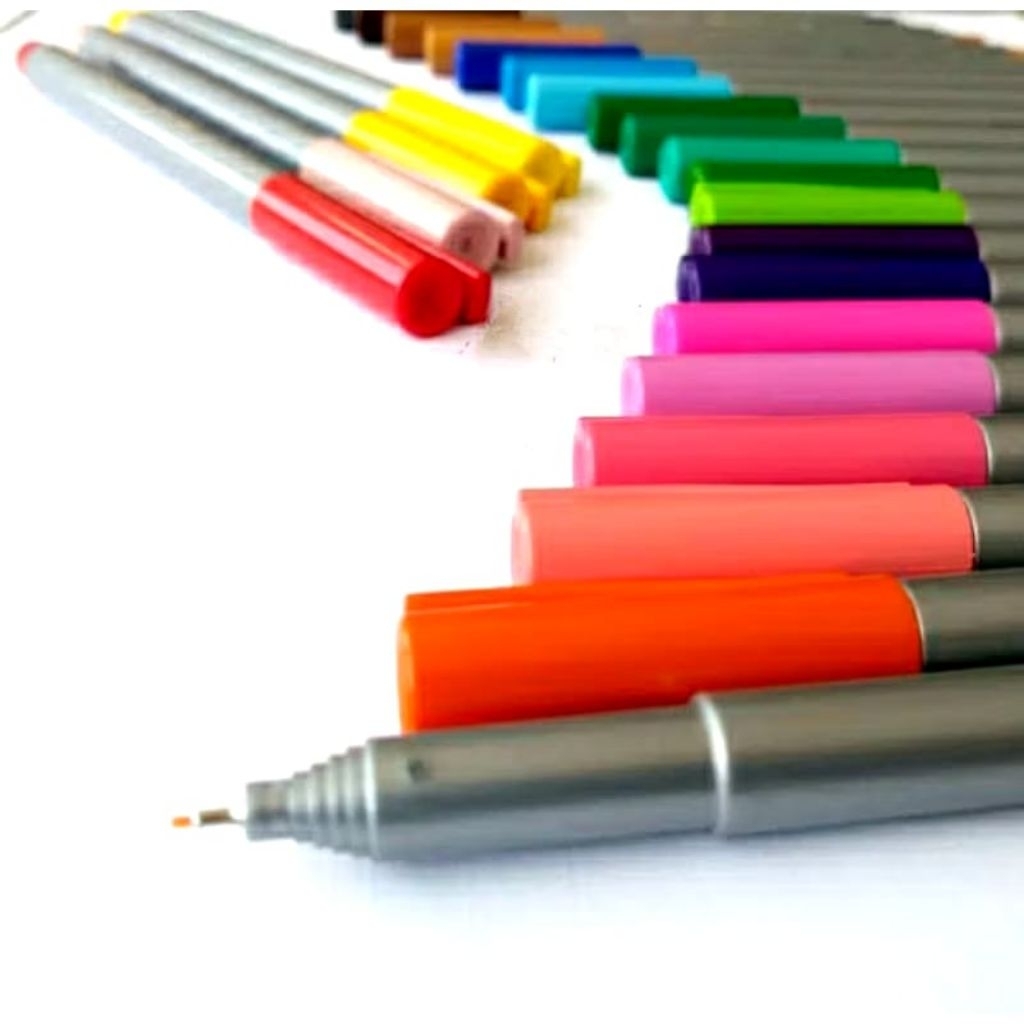 

FABER CASTELL FINELINER FINE LINER CLIP COLOR DRAWING PEN PULPEN SPIDOL GAMBAR BANYAK WARNA