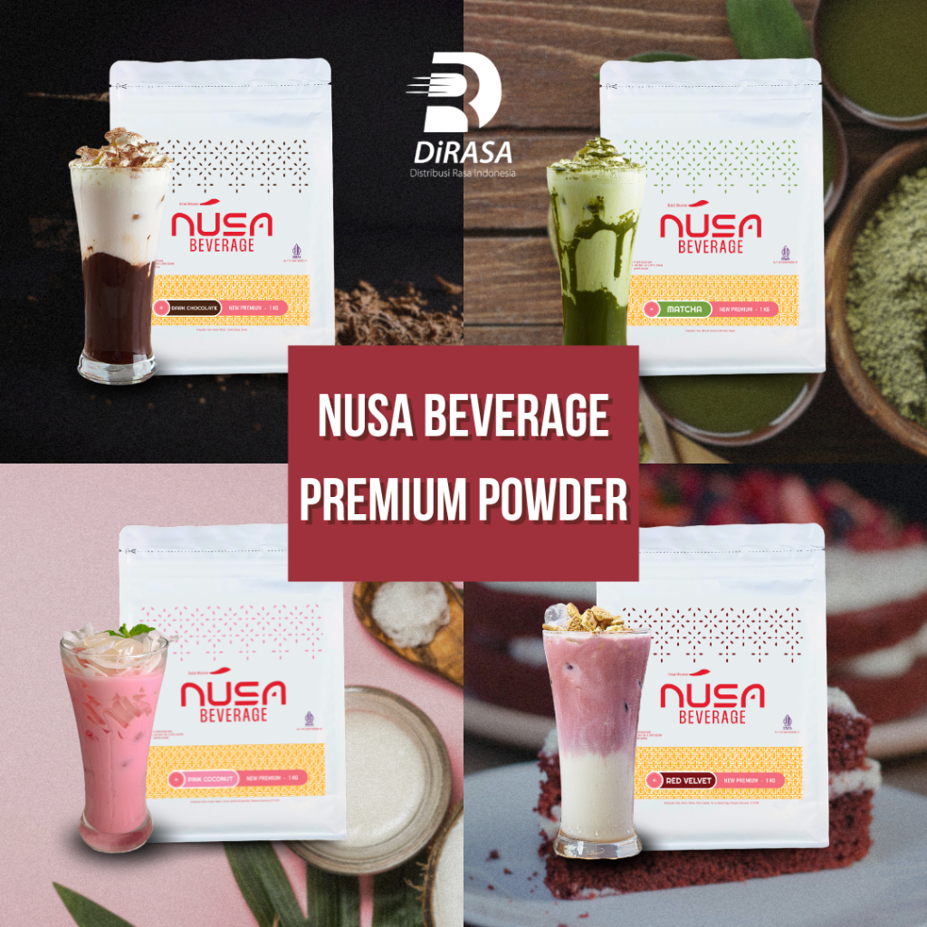 

Bubuk Minuman Coklat/Cokelat/Thai Tea/Matcha/Vanilla 1 KG Nusa Beverage