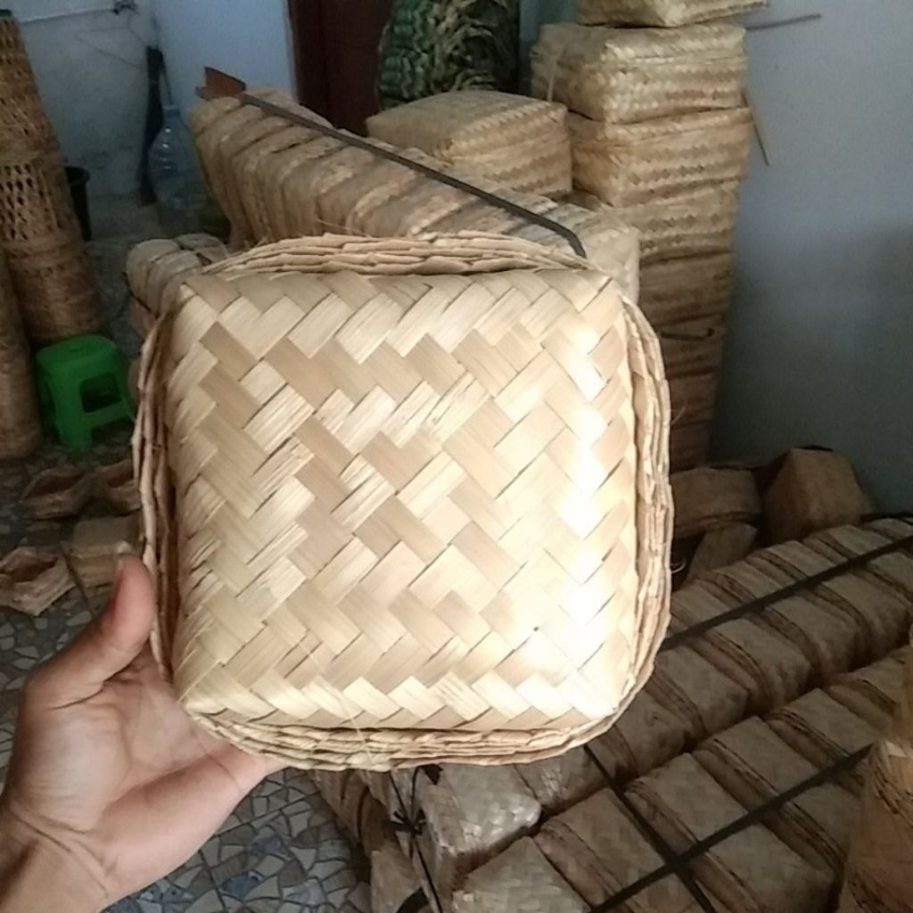 besek bambu 15x15 besek daging besek nasi dll