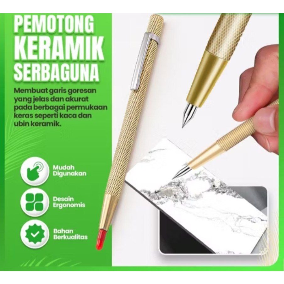 

Glass Marker Pen / Pena Pemotong Keramik Kaca Pen Scribe Alat Penanda Pengukur Granit Premium Tabs