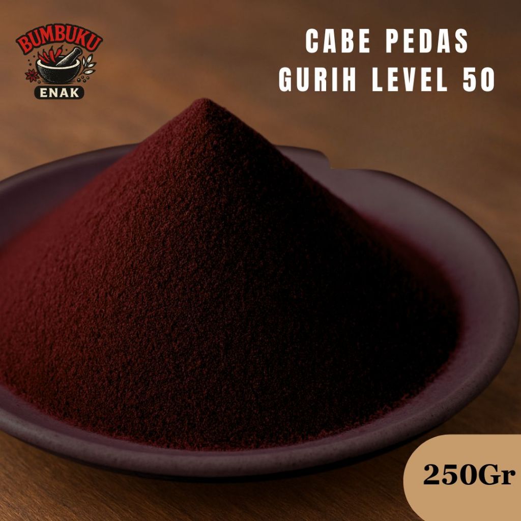 

Bumbu Tabur Cabe Pedas Gurih Level 50 Non MSG 250gr – Pedas Maksimal Tanpa MSG, Gurihnya Nempel Bikin Ketagihan!
