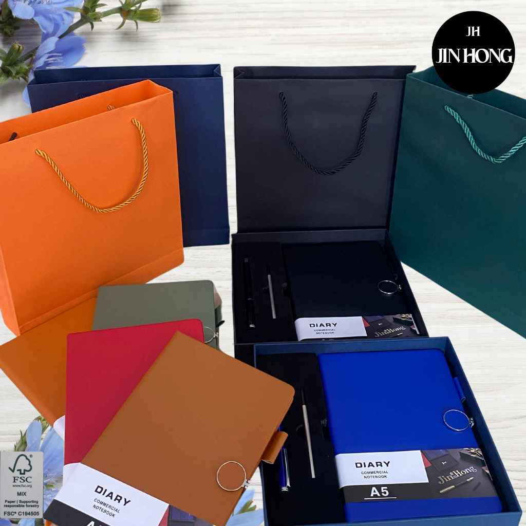 

[KHUSUS GROSIR] PAKET USAHA Buku Agenda A5 20 pcs- 40 pcs Klip Magnet Notebook A5 Diary Book Cover Bahan Kulit Jurnal Garis Buku Catatan LH016