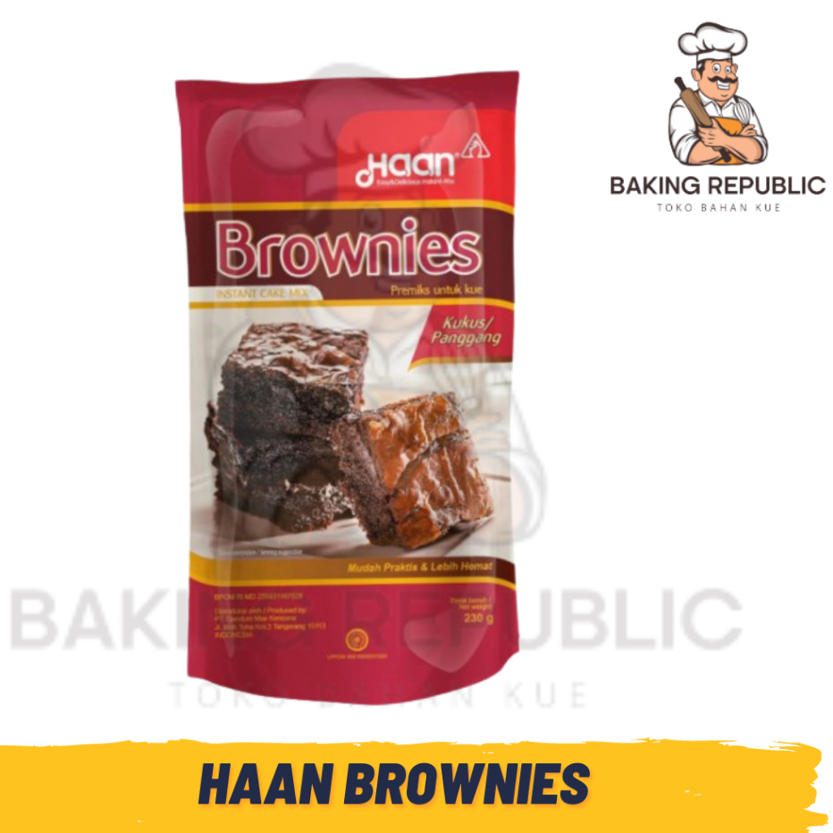 

HAAN BROWNIES 230GR [EXP 7-2026] | KEMASAN POUCH ORIGINAL
