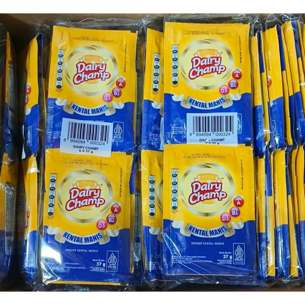 

MENJUAL SUSU KENTAL MANIS DAIRY CHAMP SACHET TERMURAH