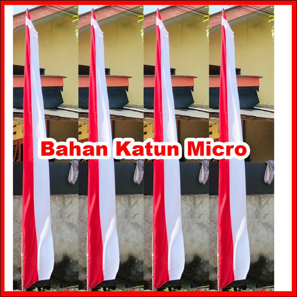 BENDERA UMBUL UMBUL LAYUR MERAH PUTIH/UMBUL UMBUL PANJANG - UMBUL" BANDIR