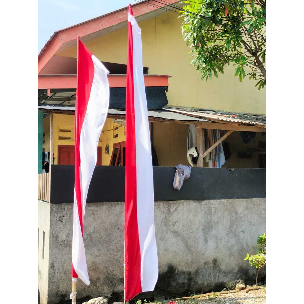 BENDERA UMBUL UMBUL LAYUR MERAH PUTIH/UMBUL UMBUL PANJANG - UMBUL" BANDIR