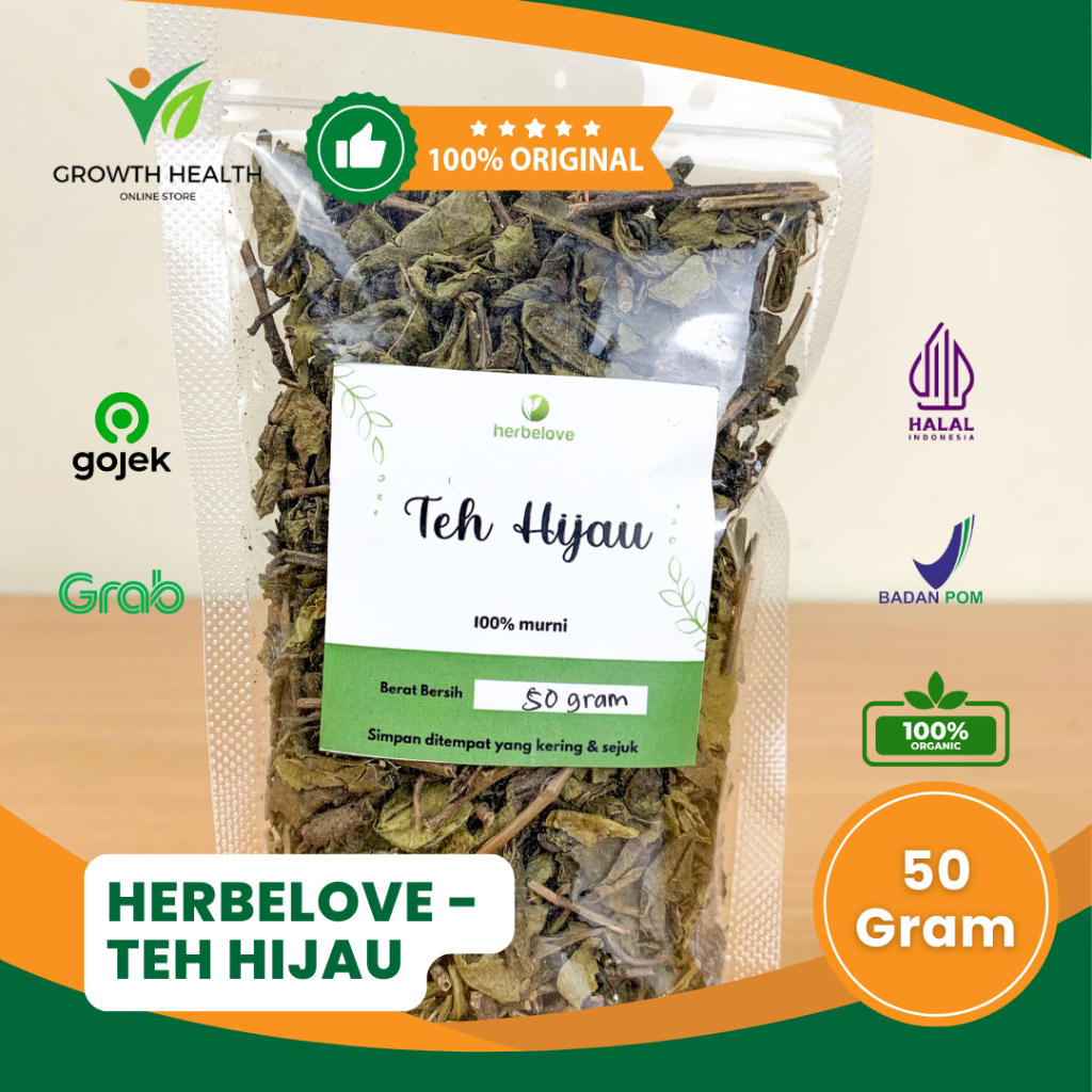 

HERBELOVE – TEH HIJAU KERING 100% MURNI 50 GRAM MENURUNKAN BERAT BADAN TEH DIET