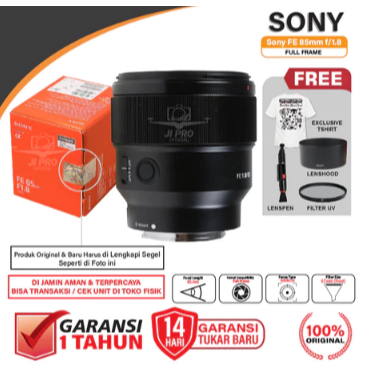 Sony FE 85mm f1.8 / Lensa Sony 85 mm f/1.8 Original