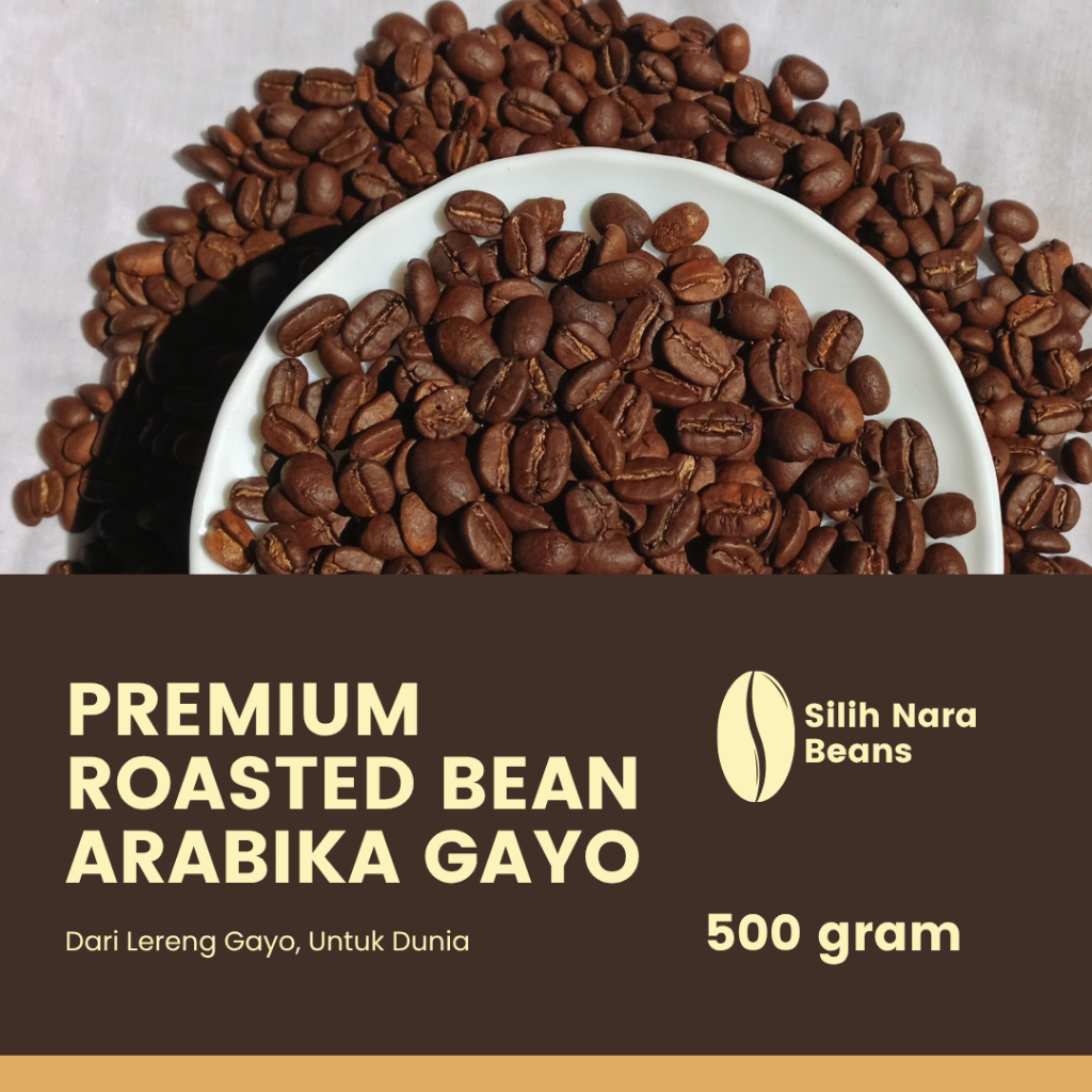 

Silih Nara Beans Premium Roasted Bean Arabika Gayo 500 gram