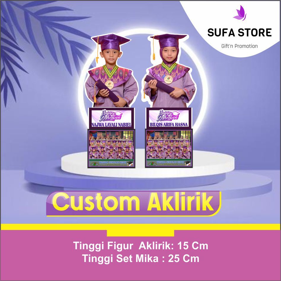 piala akrilik custom foto