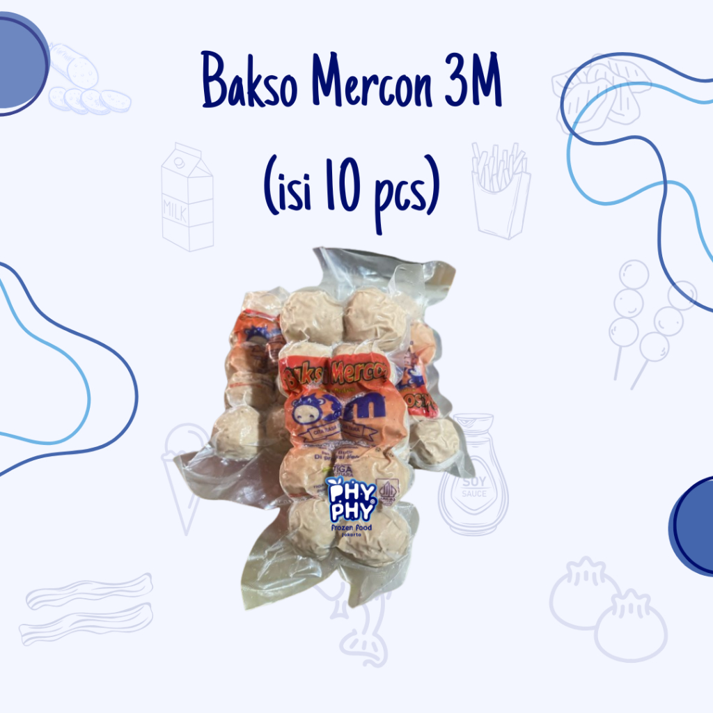 

Bakso Mercon Daging Sapi 3M isi 10 pcs | Bakso Mercon| Bakso Sapi | Bakso Daging Sapi
