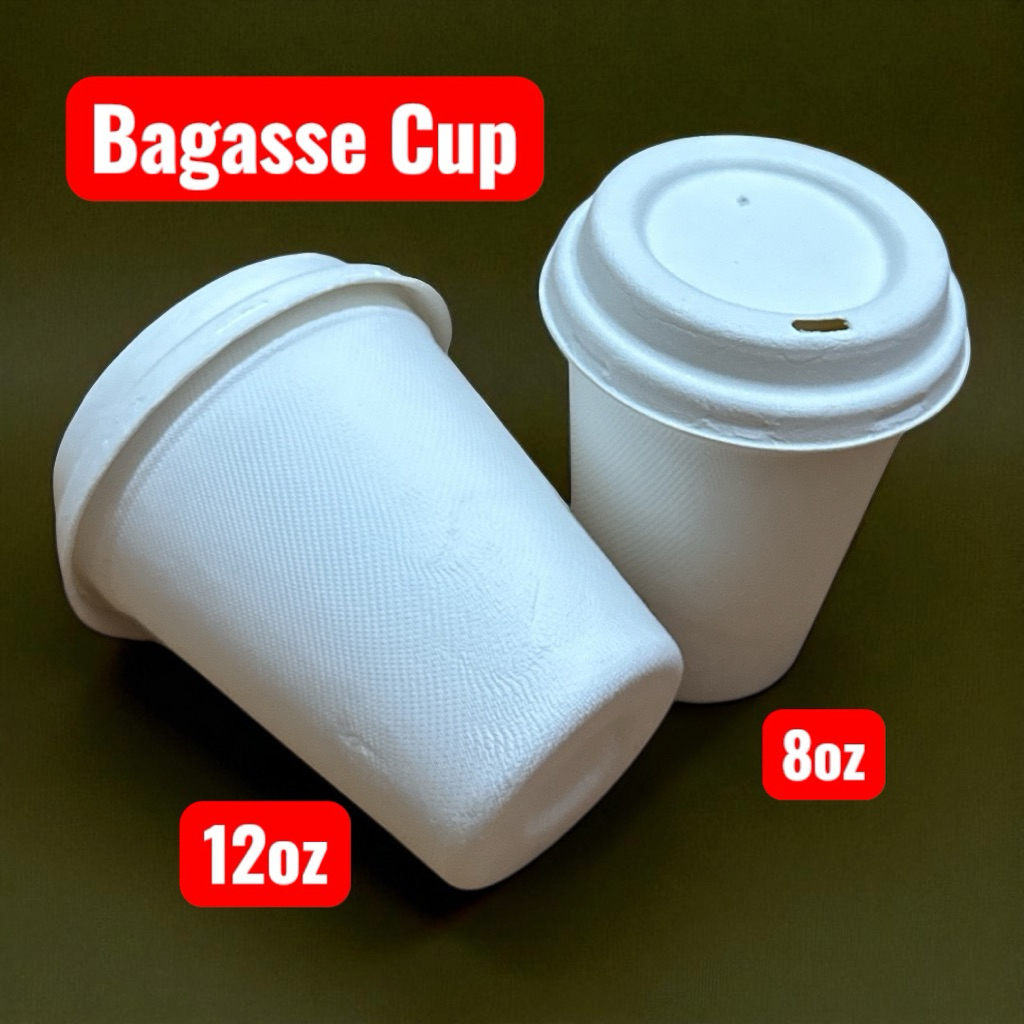 Bagasse Cup / Gelas Takeaway | Terbuat dari Ampas Tebu | Eco Friendly
