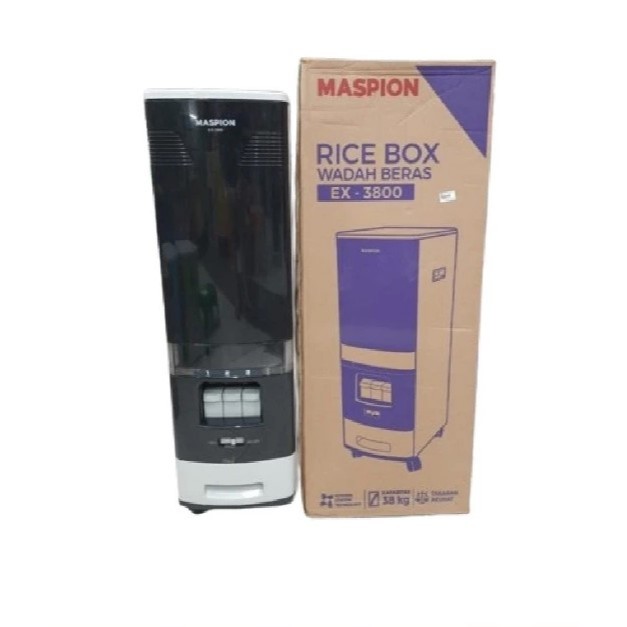 MASPION RICE BOX EX 3800 Tempat Penyimpanan Beras Kapasitas 38Kg