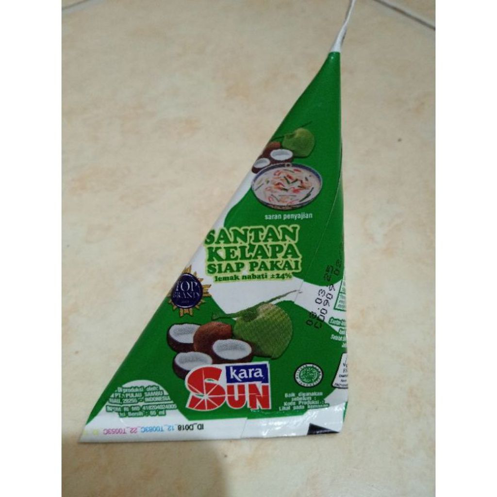 

Sun Kara Santan Kelapa 65ml Siap Pakai