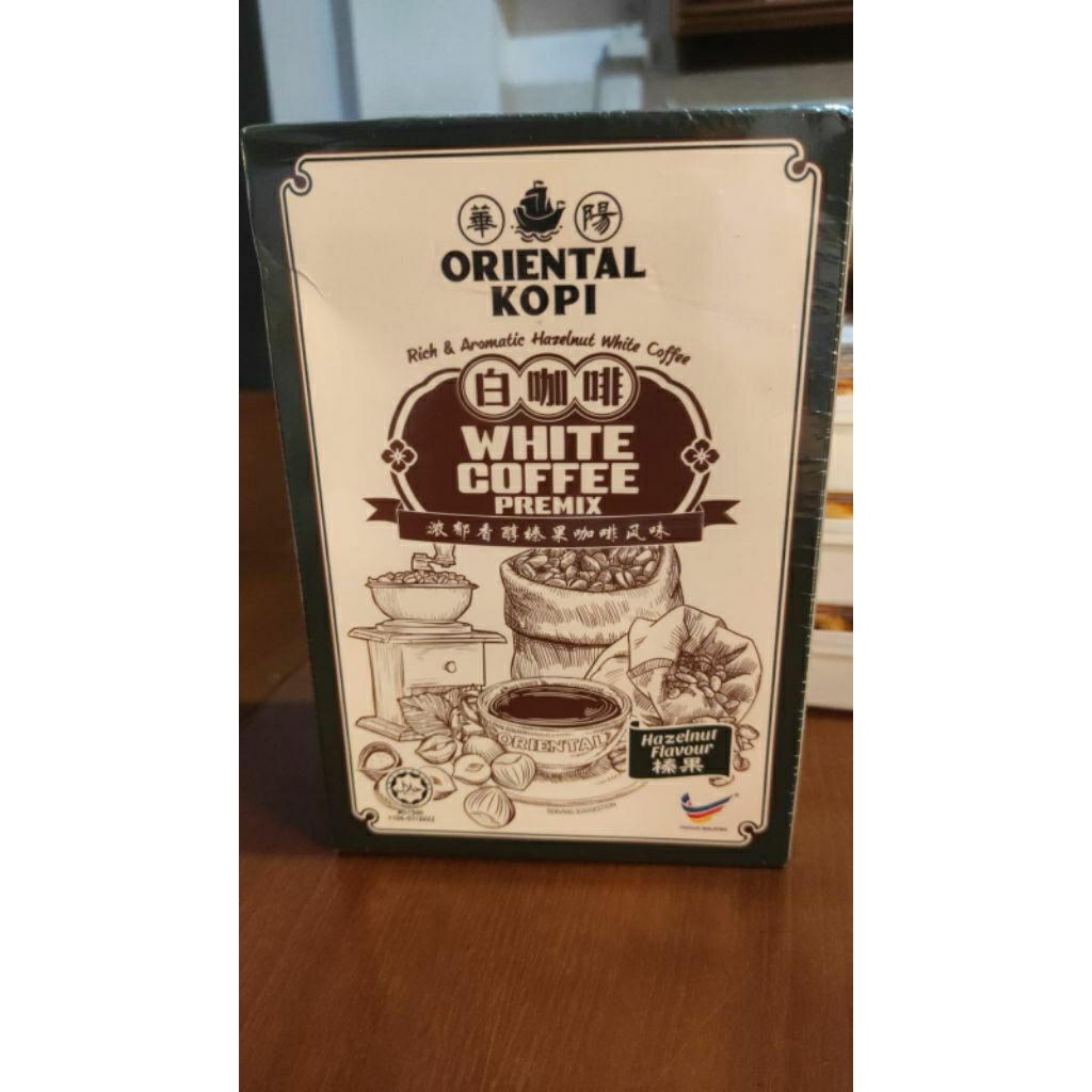 

Hazelnut white coffee flavour oriental kopi malaysia