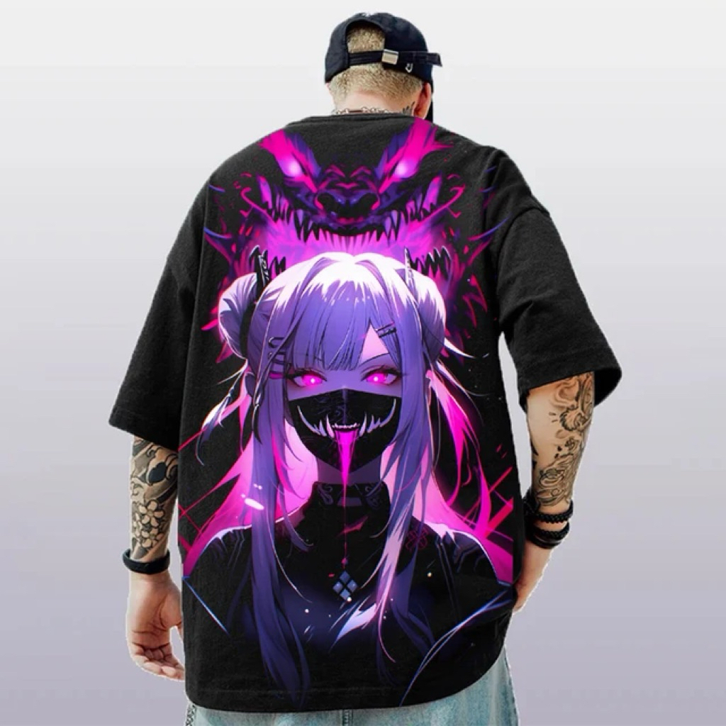 TSHIRT-KAOS KARAKTER ANIME DTF IBLIS KATUN 24s