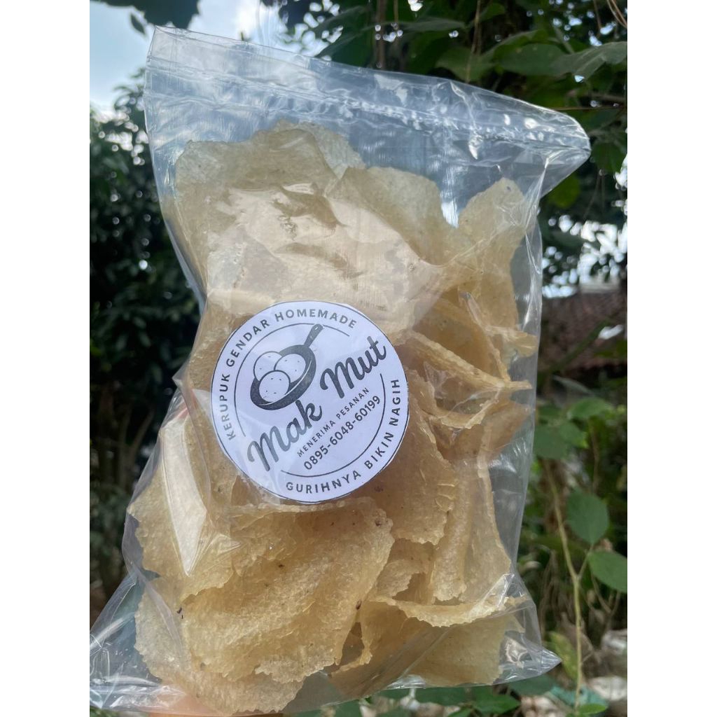 

Kerupuk Gendar Mentah Mak Mut 150gr | Kering Alami Siap Goreng | Homemade Tanpa Pengawet