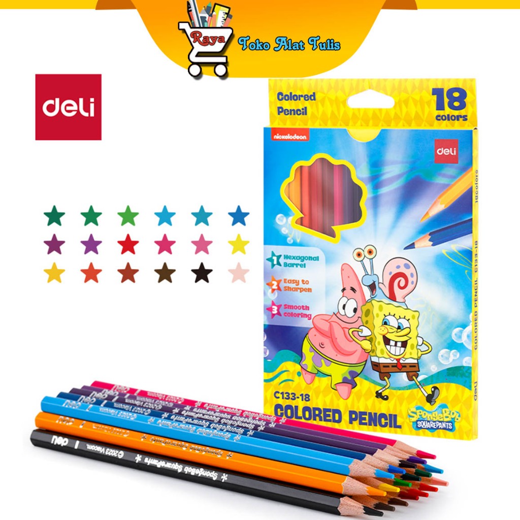 

Deli Colored Pencil 18colors EC133-18