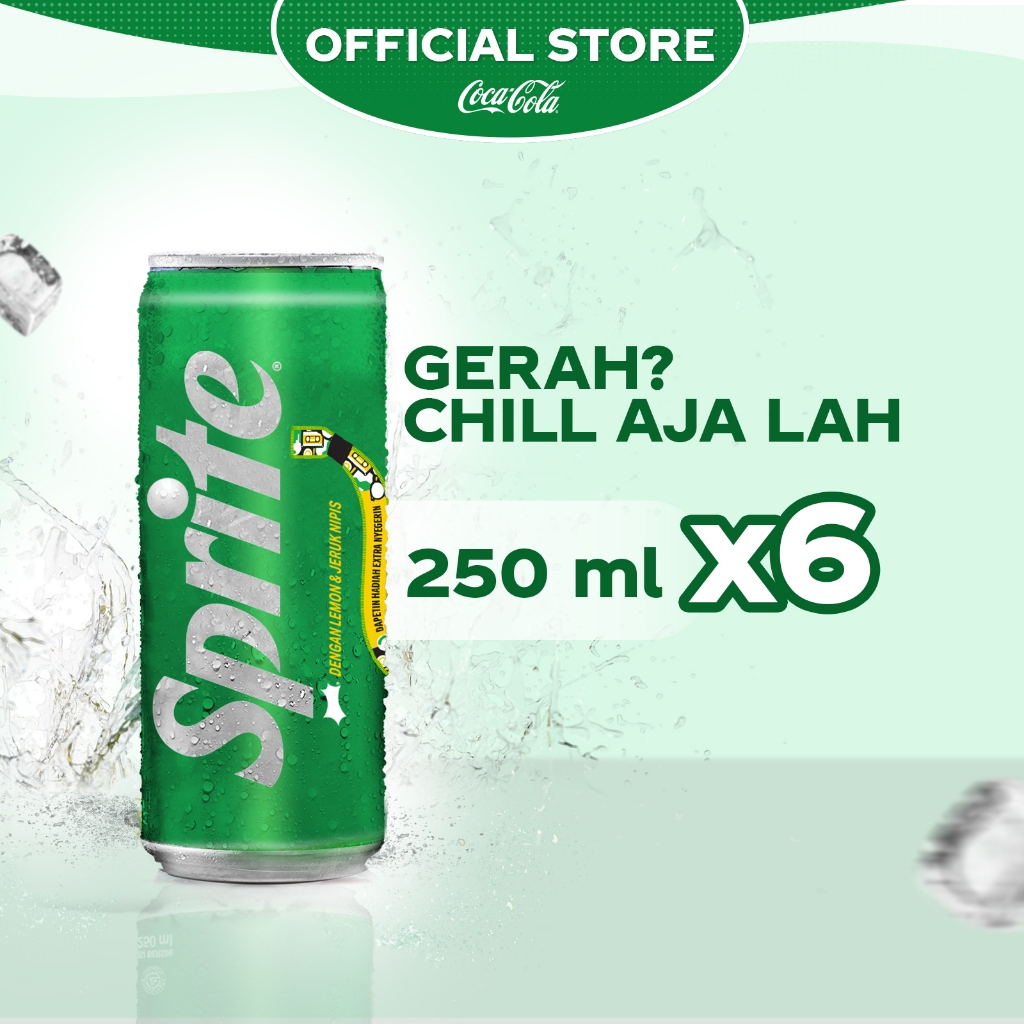 

Sprite Lemon Lime Minuman Soda - Kaleng 250ml - x6 Pcs