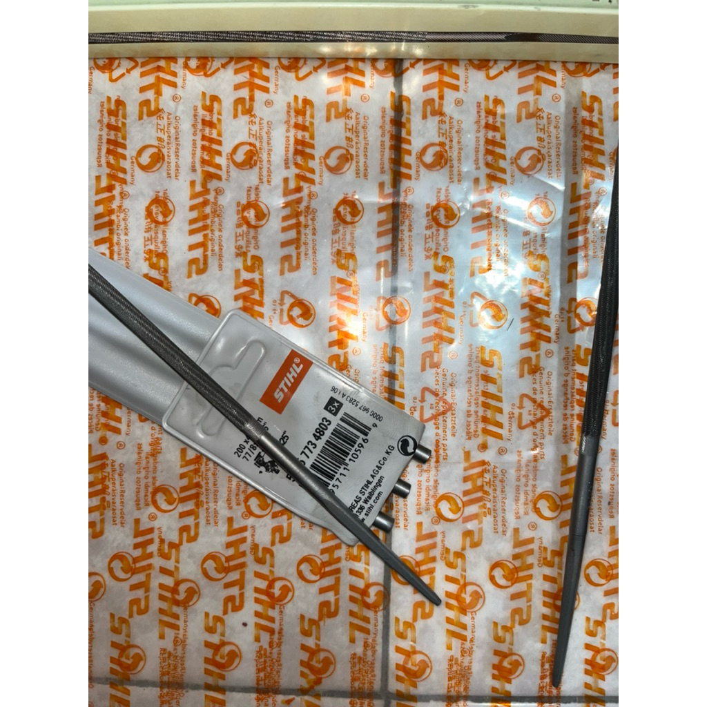 Kikir Bulat Stihl 4.8mm x 200mm .Kikir Bulat Rantai Senso Stihl 4.8mm X 200mm