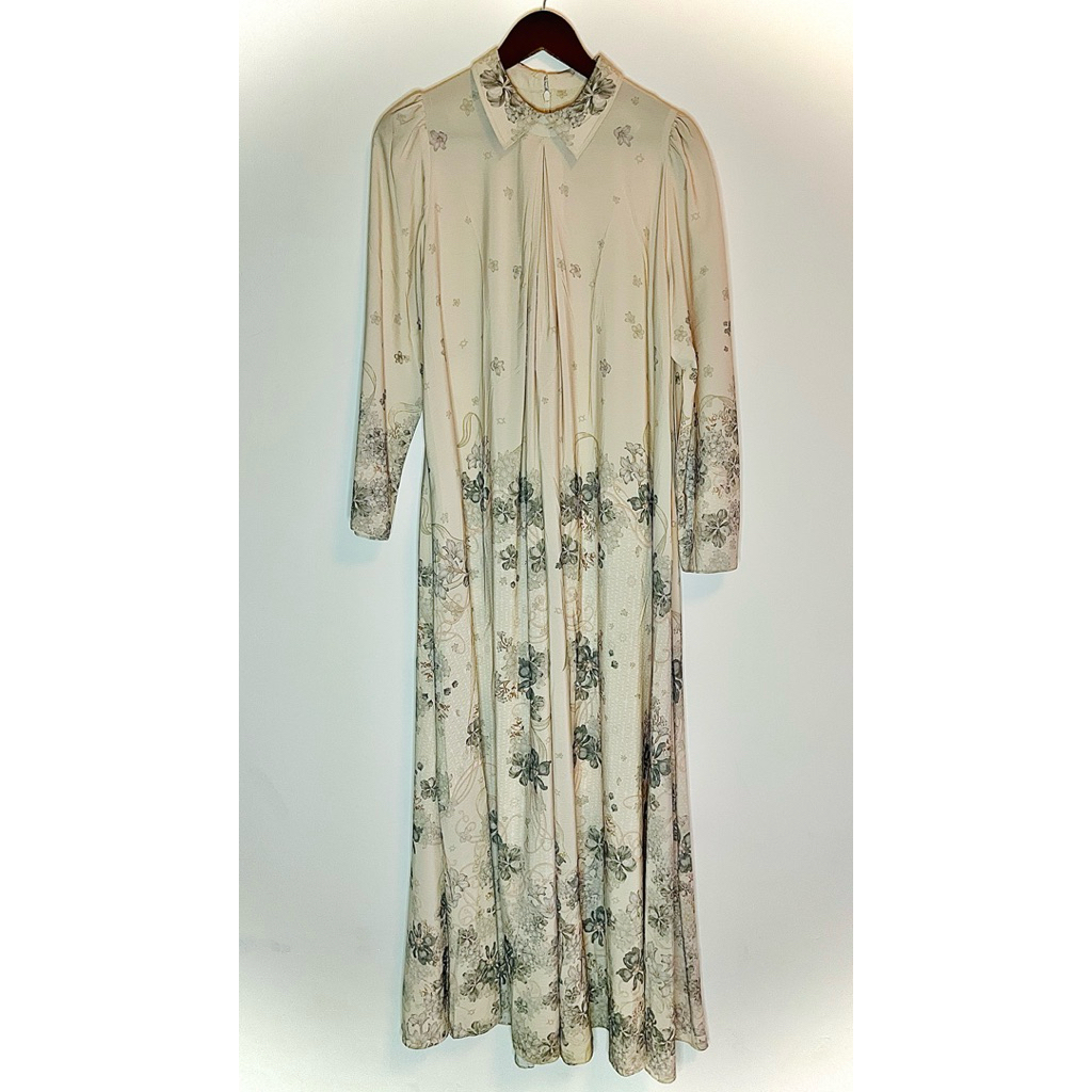 Klamby|Preloved|gamis|cream