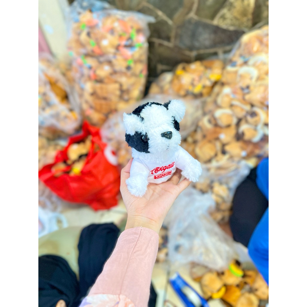 boluon boneka anjing guguk simulasi amuse tenis nyaman dipeluk ty glitter lucu lembut lucu karakter 