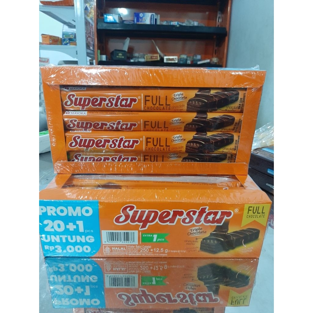 

superstar triple Chocolate 1 box (20 pcs + 1 pcs)