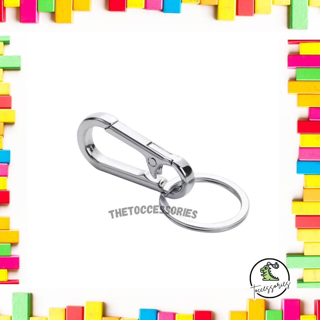 Keychain Gantungan Kunci Besi Premium Pengait / Gantungan Kunci Tas Mobil Motor