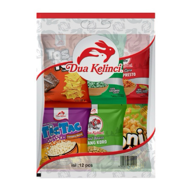 

Dua Kelinci Camilan Assorted Pack 12 pcs