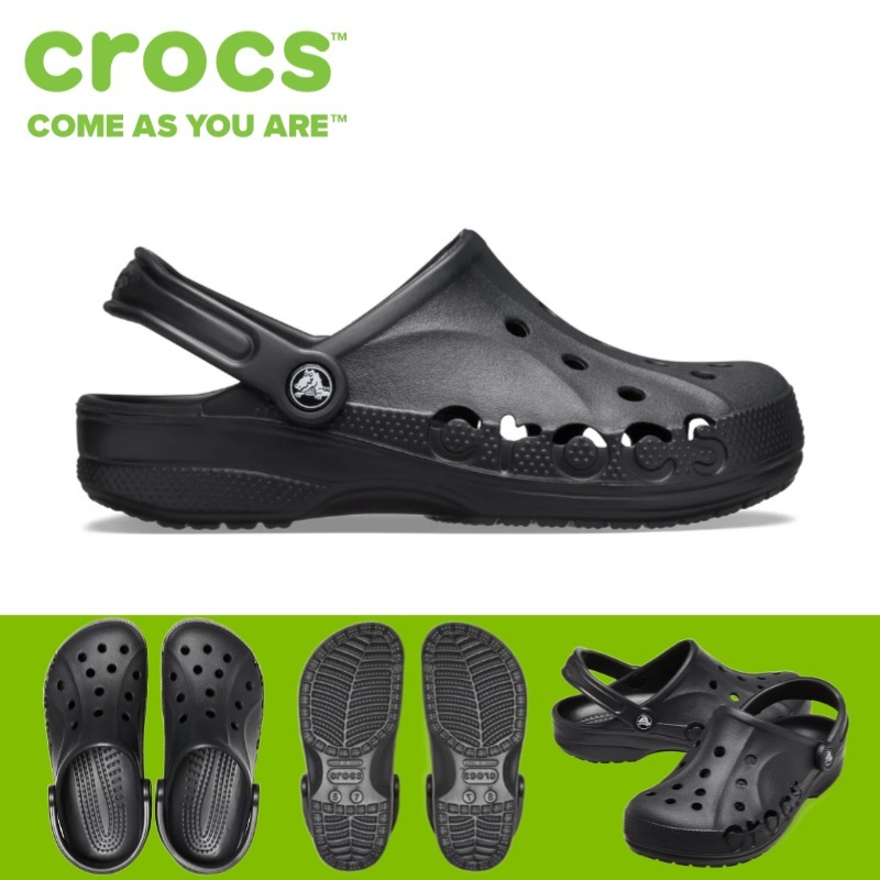 100% ORIGINAL Crocs Baya Clog Unisex/Sandal Crocs Pria - Black