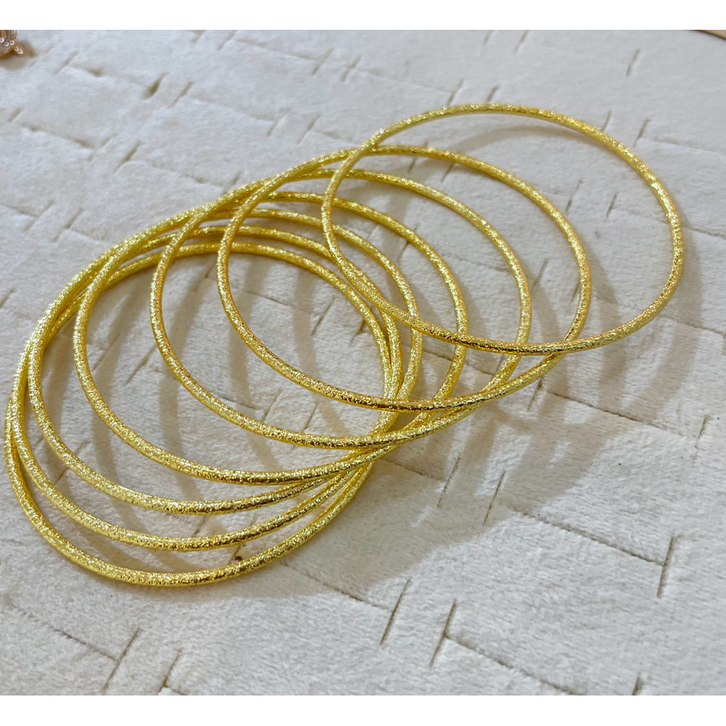 FOGGIA STORE- GELANG KERONCONG LAPIS KRISTAL MIRIP EMAS 24k awet di PAKAI SETIAP HARI