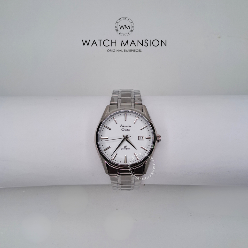JAM TANGAN PRIA ALEXANDRE CHRISTIE AC 8554 AC8554 ANALOG STAINLESS STEEL ORIGINAL GARANSI 1 TAHUN