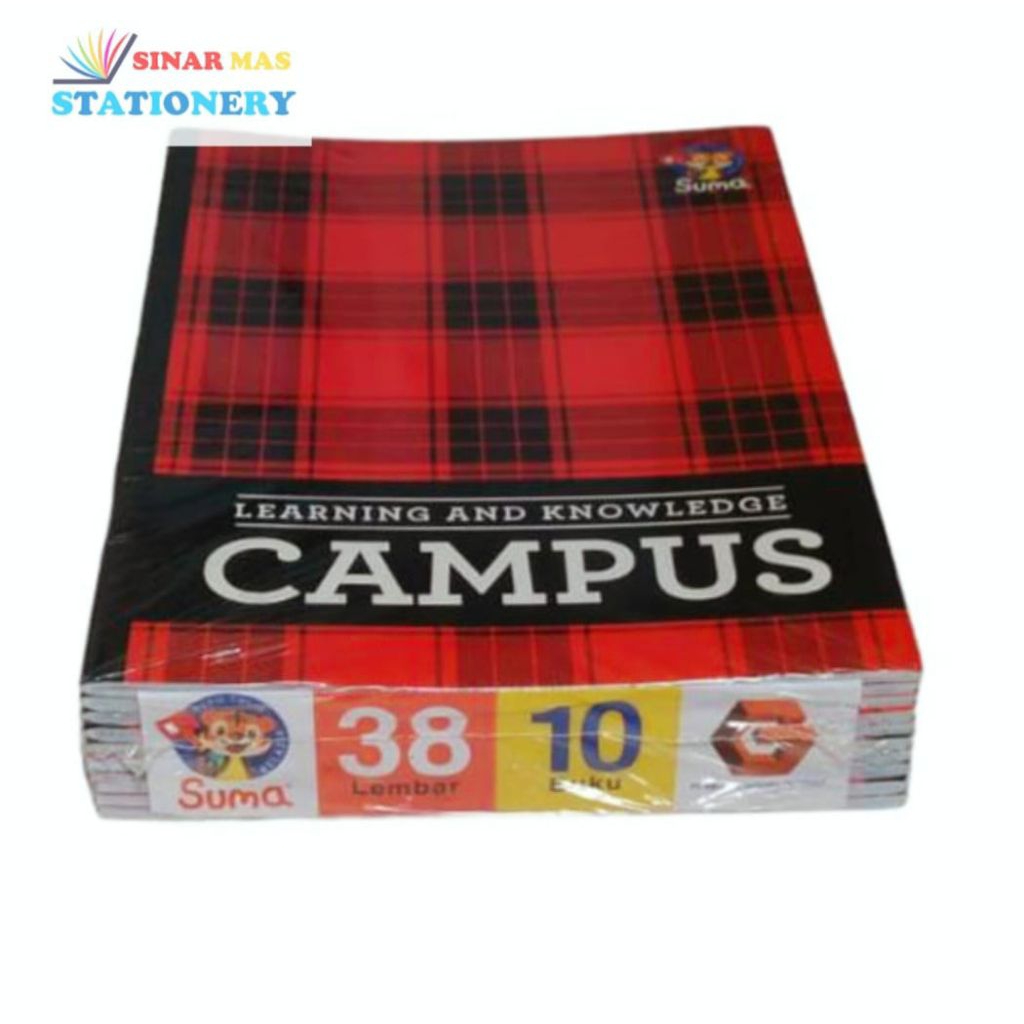 

Buku Tulis Campus Suma 38 lembar/Buku Maxy Campus Suma 38 (10!Buku) Ukuran B5