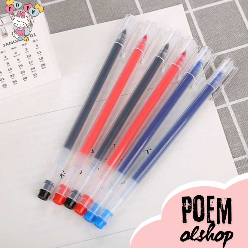 

PNG002 Pulpen Gel Cair 0.5mm Tip Jarum Neutral Pen Alat Tulis Kantor&Sekolah