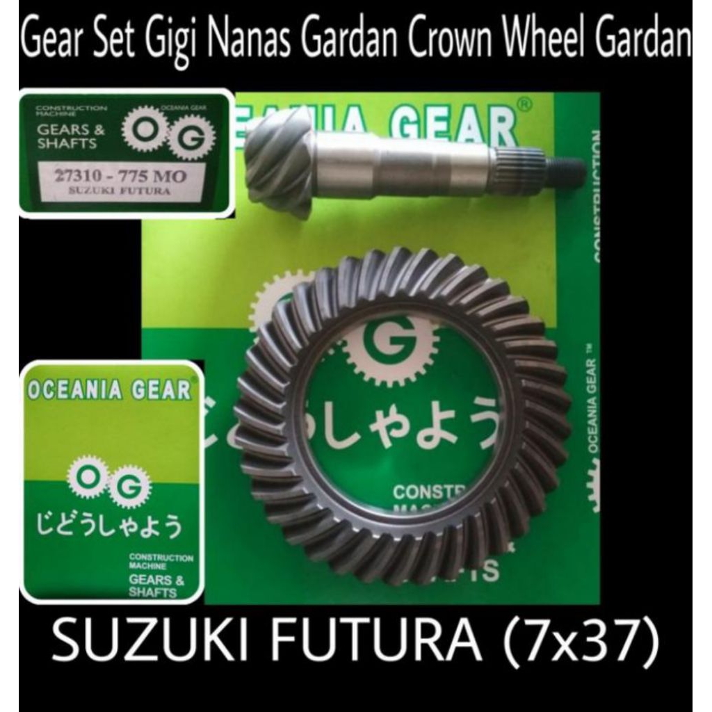 GEAR SET CROWN WHEEL GARDAN FUTURA L300 BENSIN
