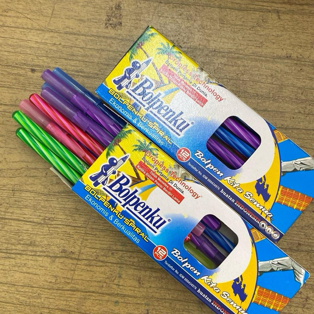 

Pulpen Bolpenku Ulir 12 Pcs / Pulpen Spiral / Alat Tulis Kantor & Sekolah Murah Meriah Pulpen Murah
