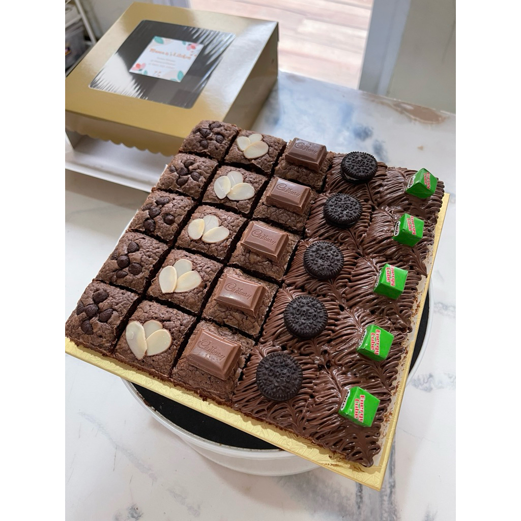 

Brownies Nutella Topping