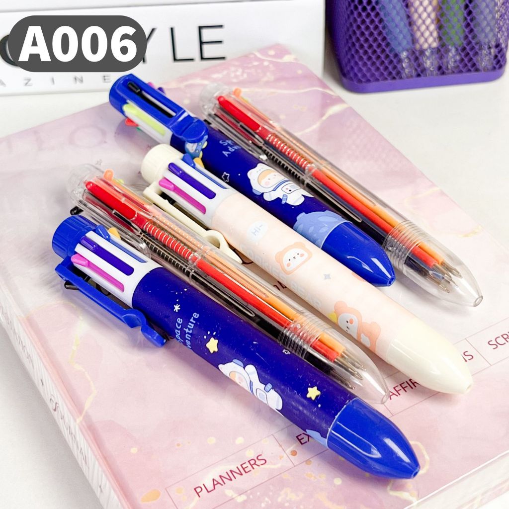 

A006 Pulpen Mekanik 6 Warna Pena Sekolah Anak Gambar Karakter Dan Transparan