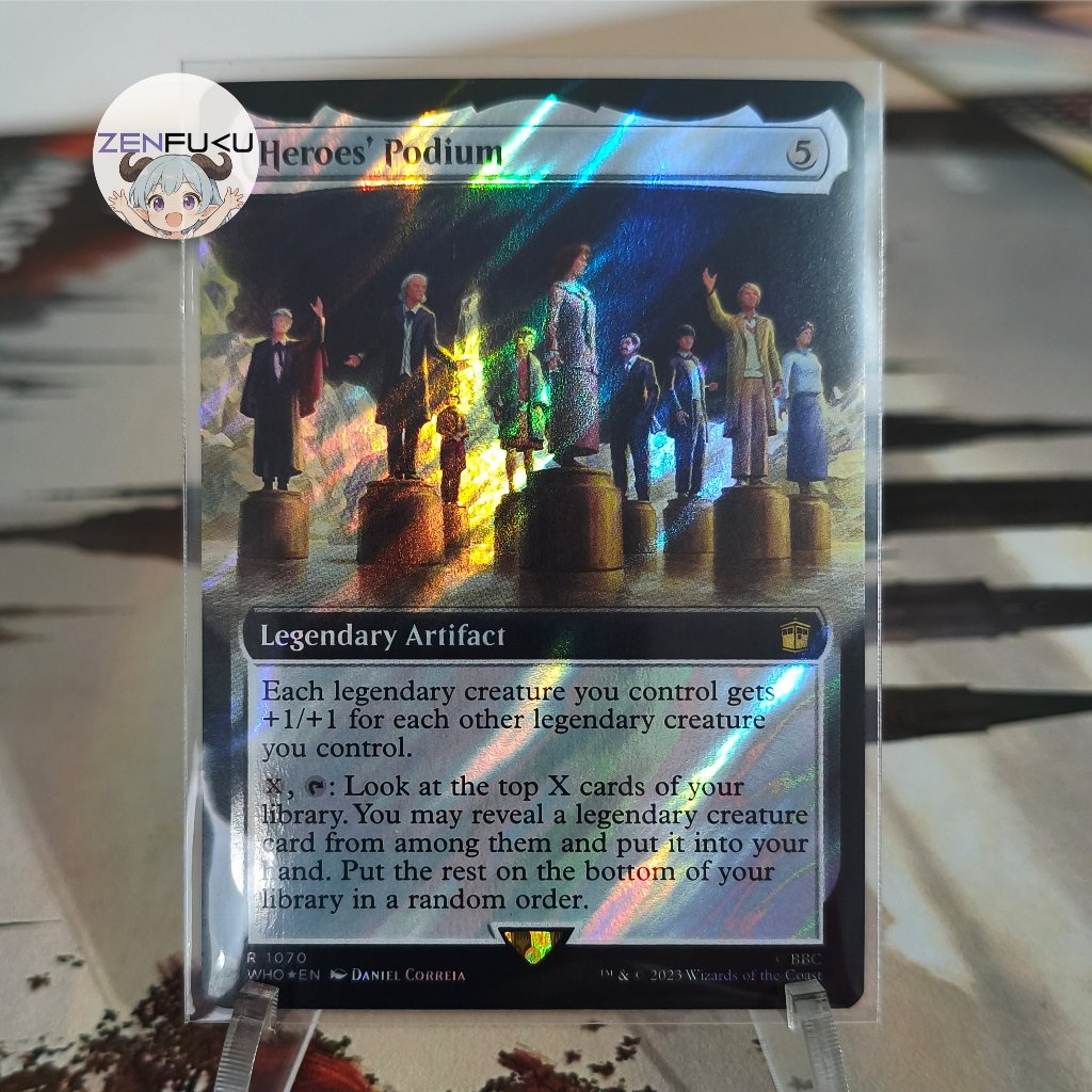 MTG Surge Foil Heroes' Podium Extended Art Universes Beyond: Doctor Who Collector's (WHO) Artifact M