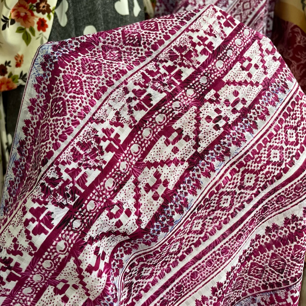 kain katun motif - kain katun paris motif etnik premium - kain katun original - kain katun style pre