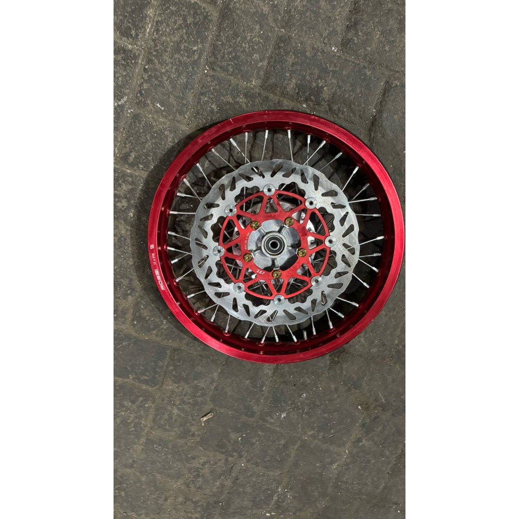 Velg rossi velg depan eks/bekas motor tiger tromol variasi scorpio ring 17 lebar 215