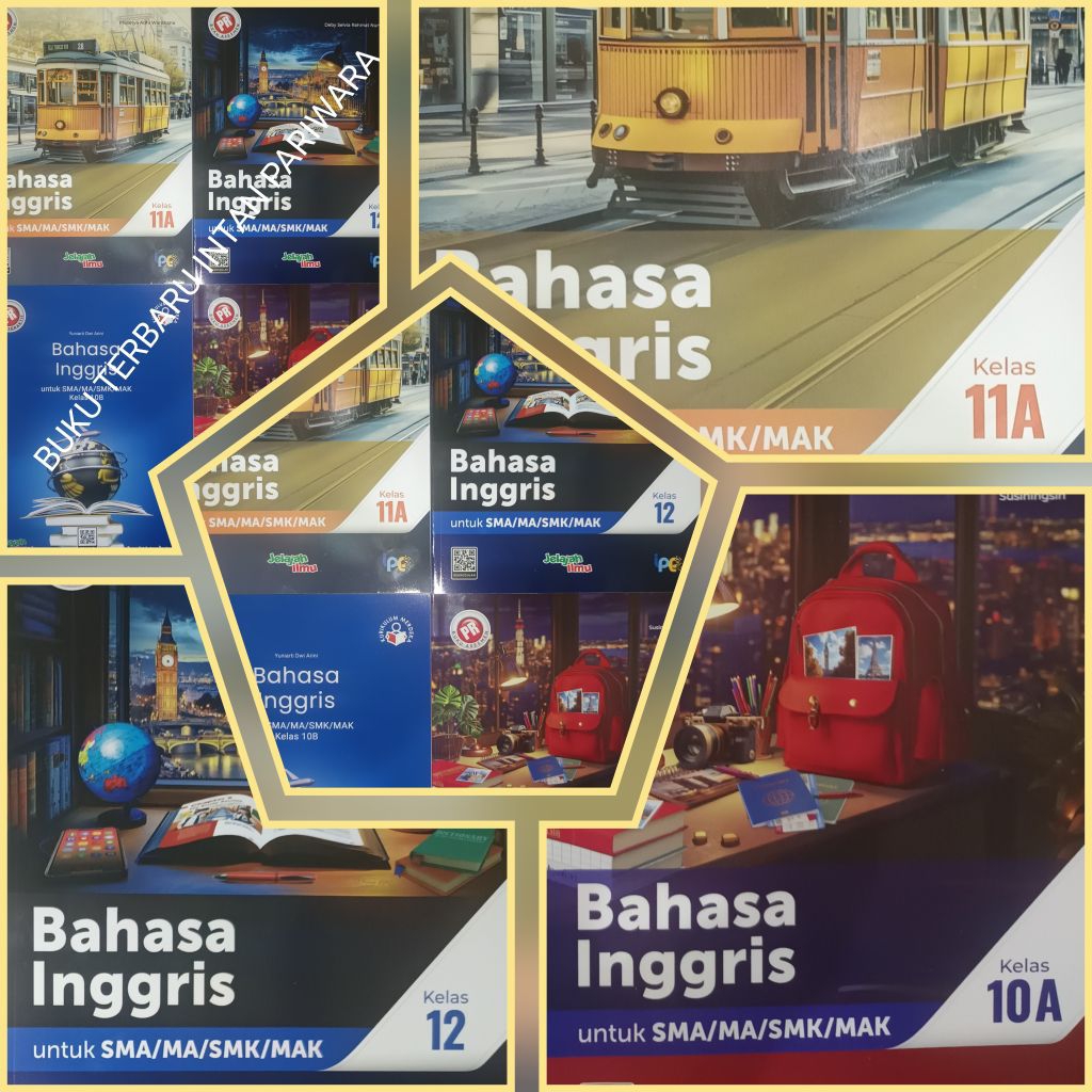 Buku lks/pr kurmer  Bahasa inggris kelas 10 , 11 & 12  tahun 2024/2025  intan pariwara