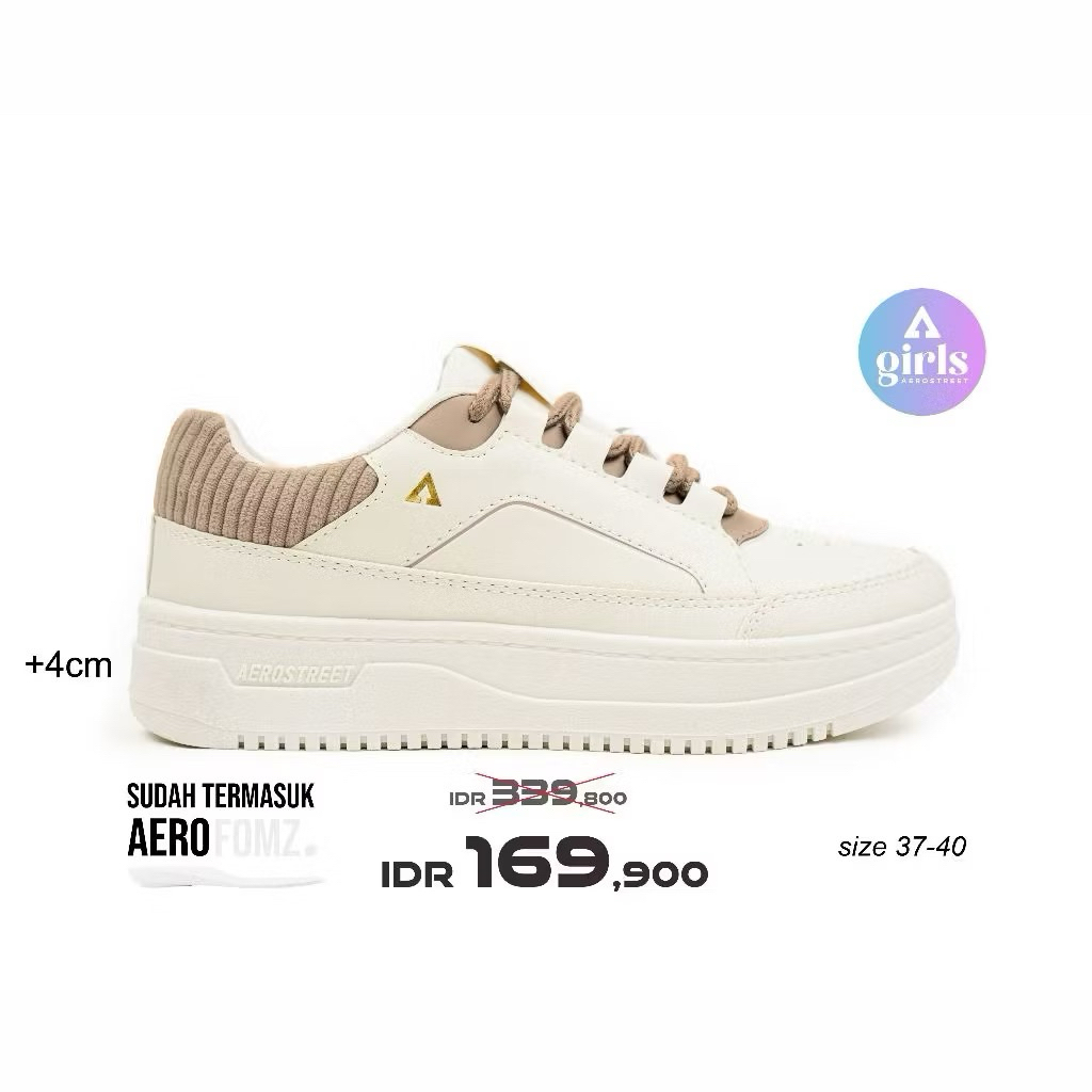 Aerostreet Sepatu Sneakers Wanita