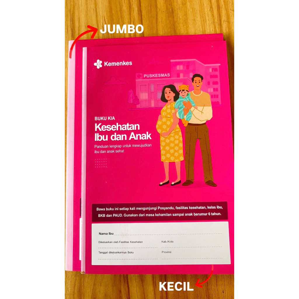 

[GROSIR] JUMBO Buku KIA 2024/2025 cetakan jelas cover laminasi doff tanpa staples (Bending) free stiker P3