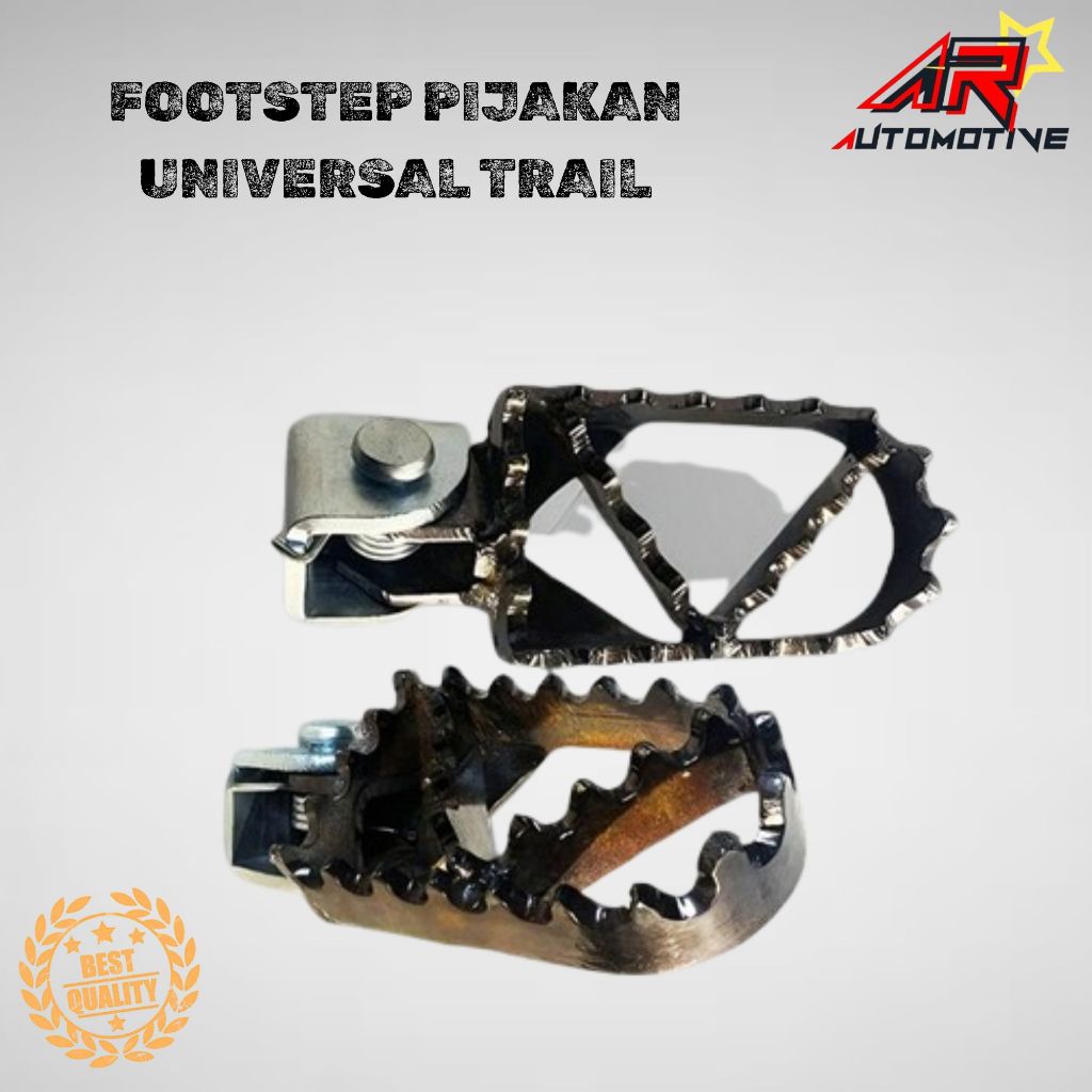 Footstep Pijakan Kaki CNC Step Depan Belakang Bahan Dural Baja KLX CRF WR Universal Metalic