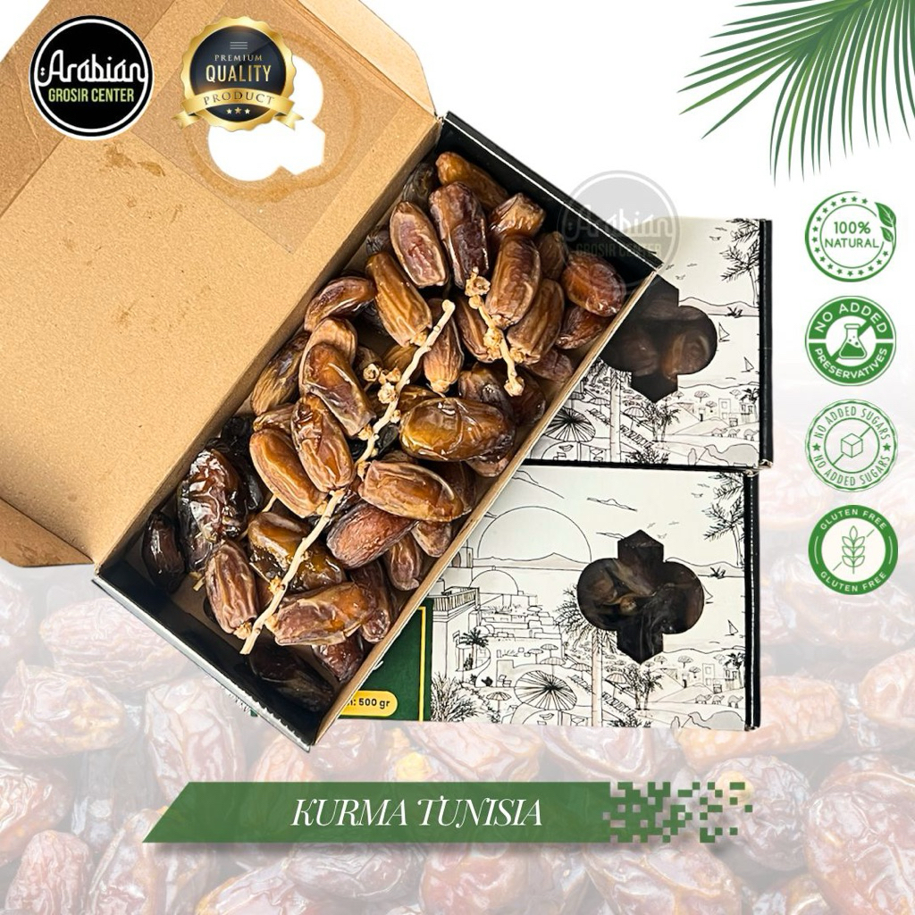 

Kurma Tunisia Tangkai Dawana 500 Gram | Korma Algerian Dates Dawana