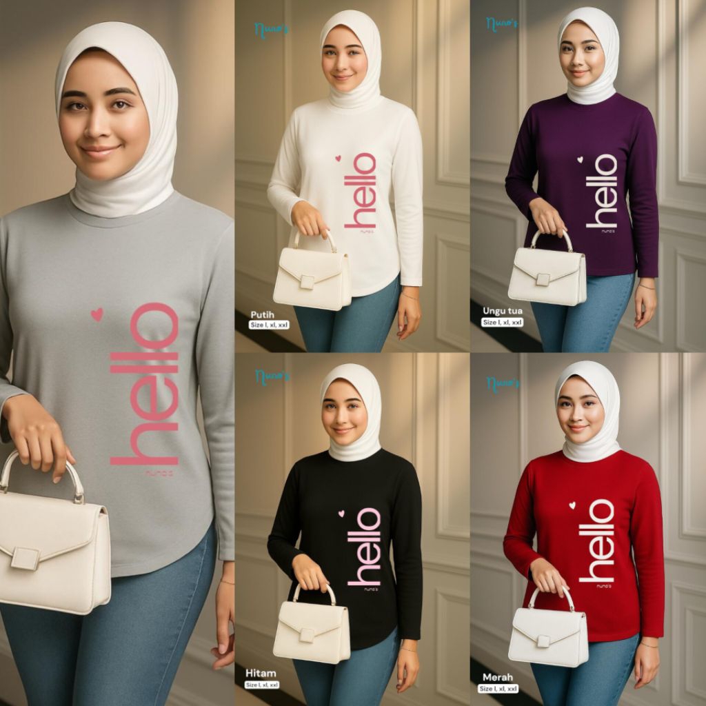 ATASAN POJEE/KAOS COMBAD 20S/ATASAN KAOS PANJANG/KAOS SABLON PLASTISOL/KAOS POLOS WANITA
